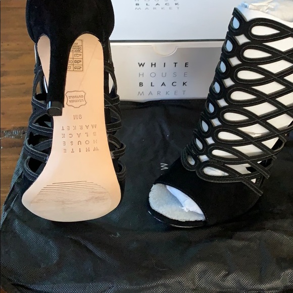 Black Suade Heel - Picture 2 of 7